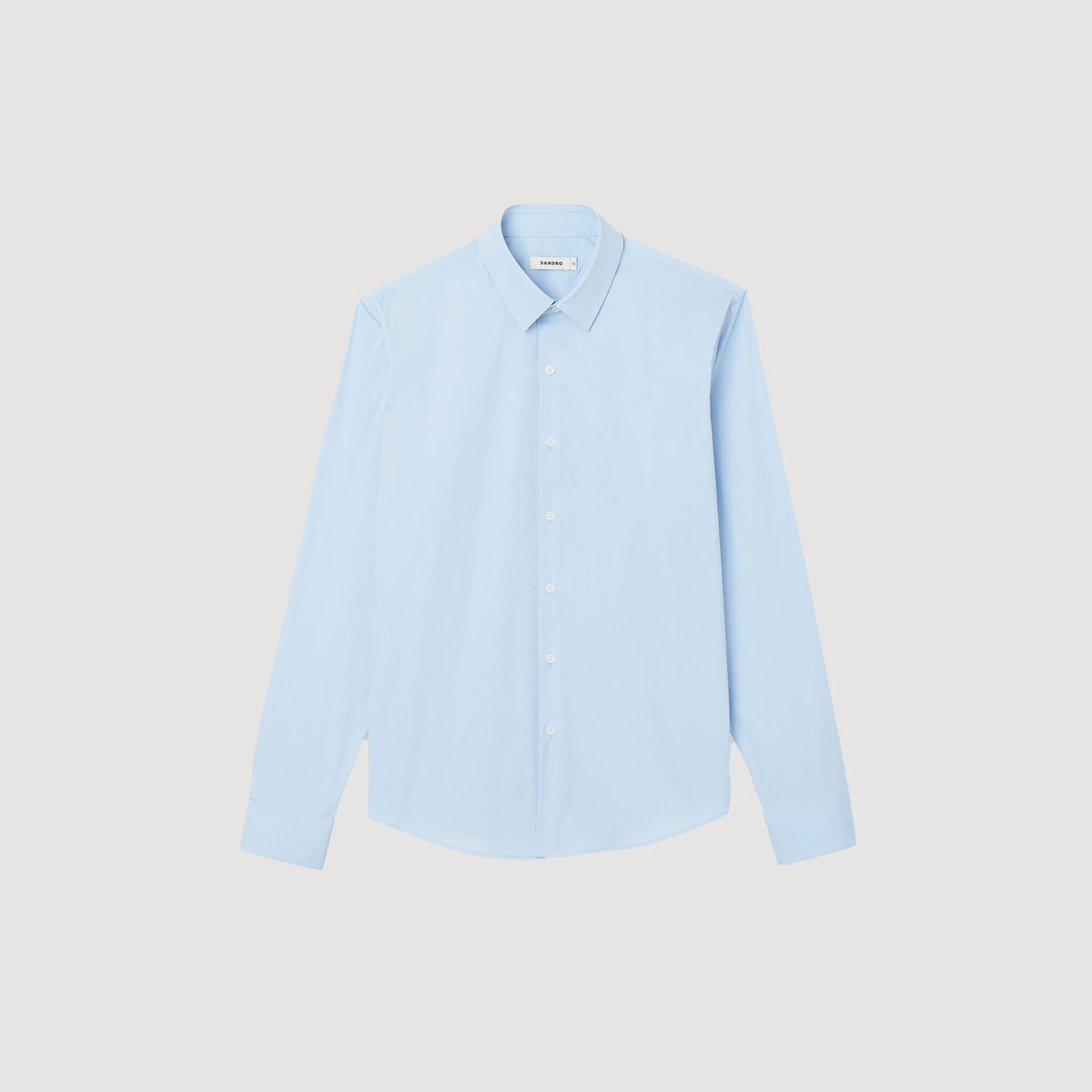 Fitted stretch cotton shirt | Sandro