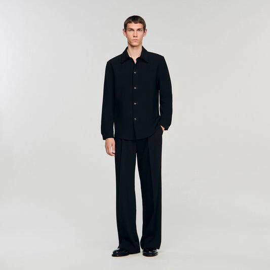 Long-sleeved jersey shirt | Sandro