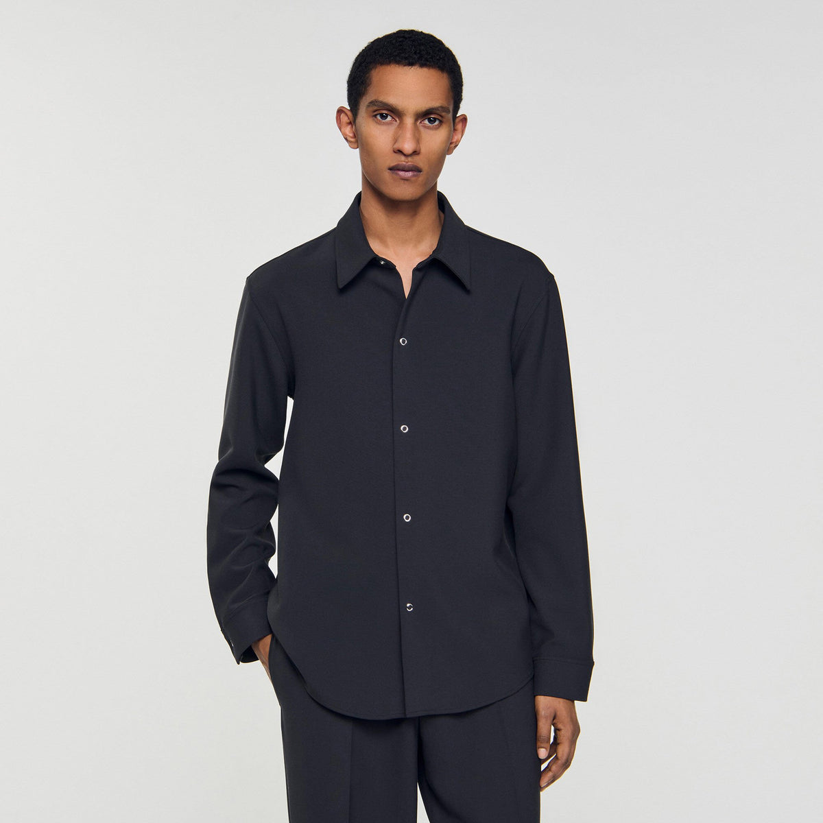 Long-sleeved jersey shirt | Sandro
