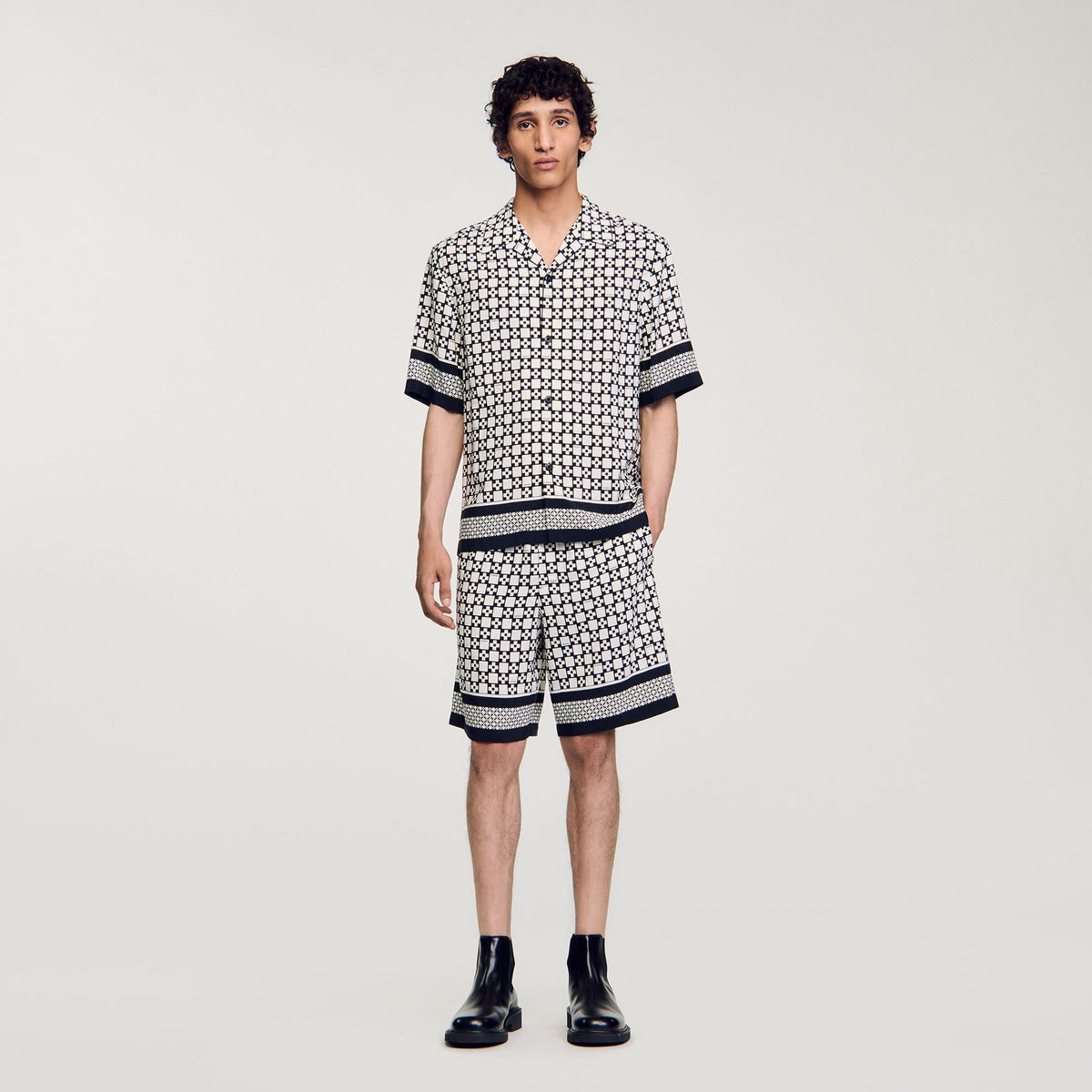 Square Cross short-sleeved shirt | Sandro