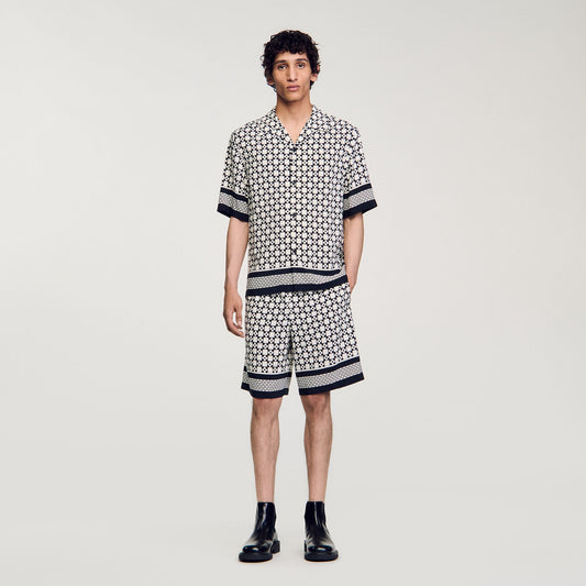 Square Cross short-sleeved shirt | Sandro