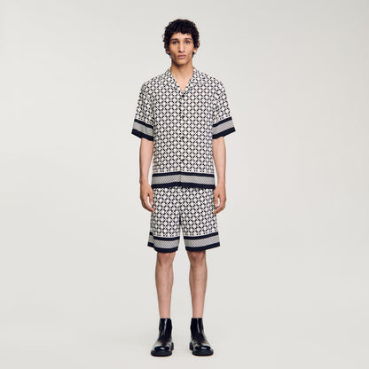 Square Cross short-sleeved shirt | Sandro