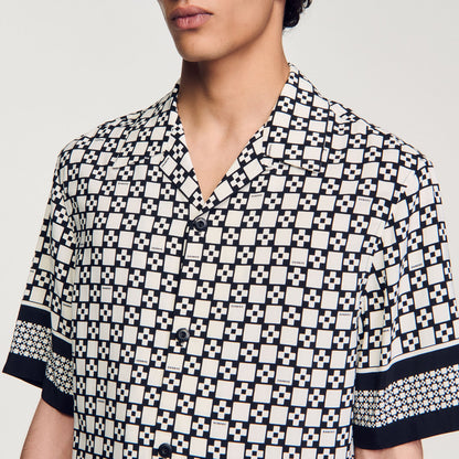 Square Cross short-sleeved shirt | Sandro
