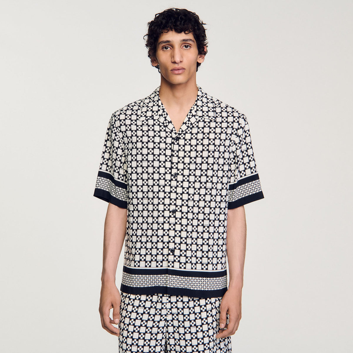 Square Cross short-sleeved shirt | Sandro