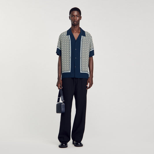 Short-sleeved patterned shirt | Sandro
