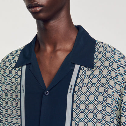 Short-sleeved patterned shirt | Sandro