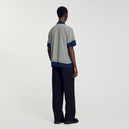 Short-sleeved patterned shirt | Sandro
