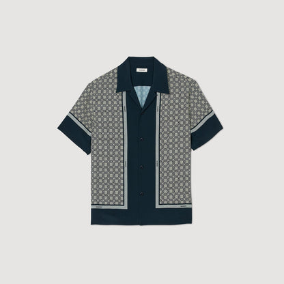 Short-sleeved patterned shirt | Sandro