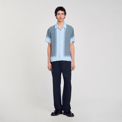 Short-sleeved patterned shirt | Sandro