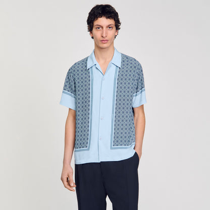 Short-sleeved patterned shirt | Sandro