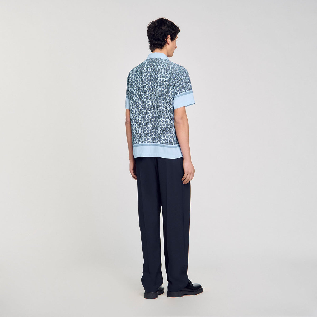 Short-sleeved patterned shirt | Sandro