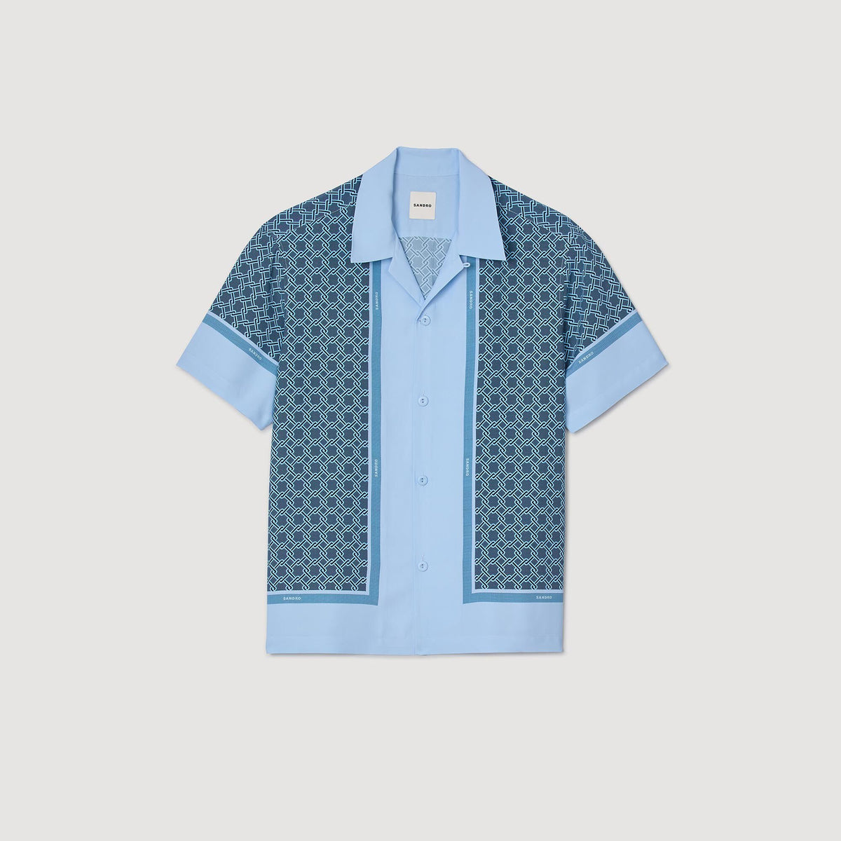 Short-sleeved patterned shirt | Sandro
