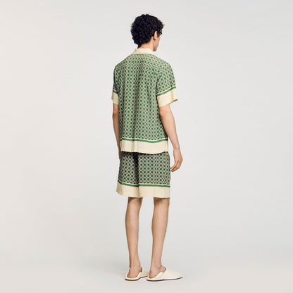 Short-sleeved patterned shirt | Sandro