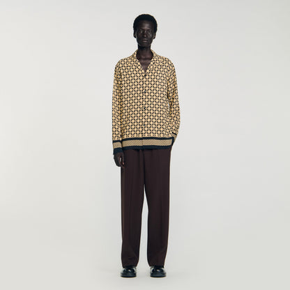 Printed loose-fit shirt | Sandro