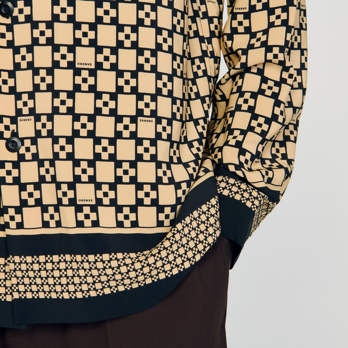 Printed loose-fit shirt | Sandro