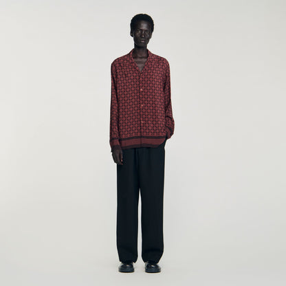 Printed loose-fit shirt | Sandro