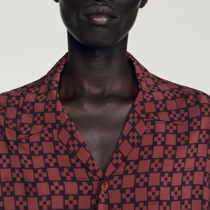 Printed loose-fit shirt | Sandro