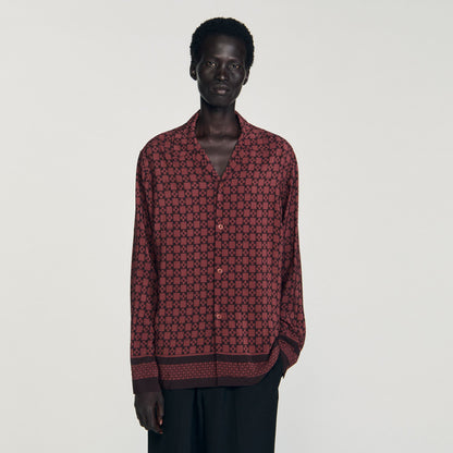 Printed loose-fit shirt | Sandro