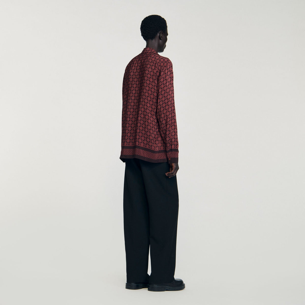 Printed loose-fit shirt | Sandro