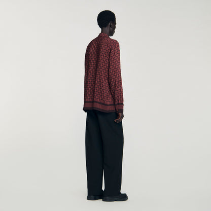 Printed loose-fit shirt | Sandro