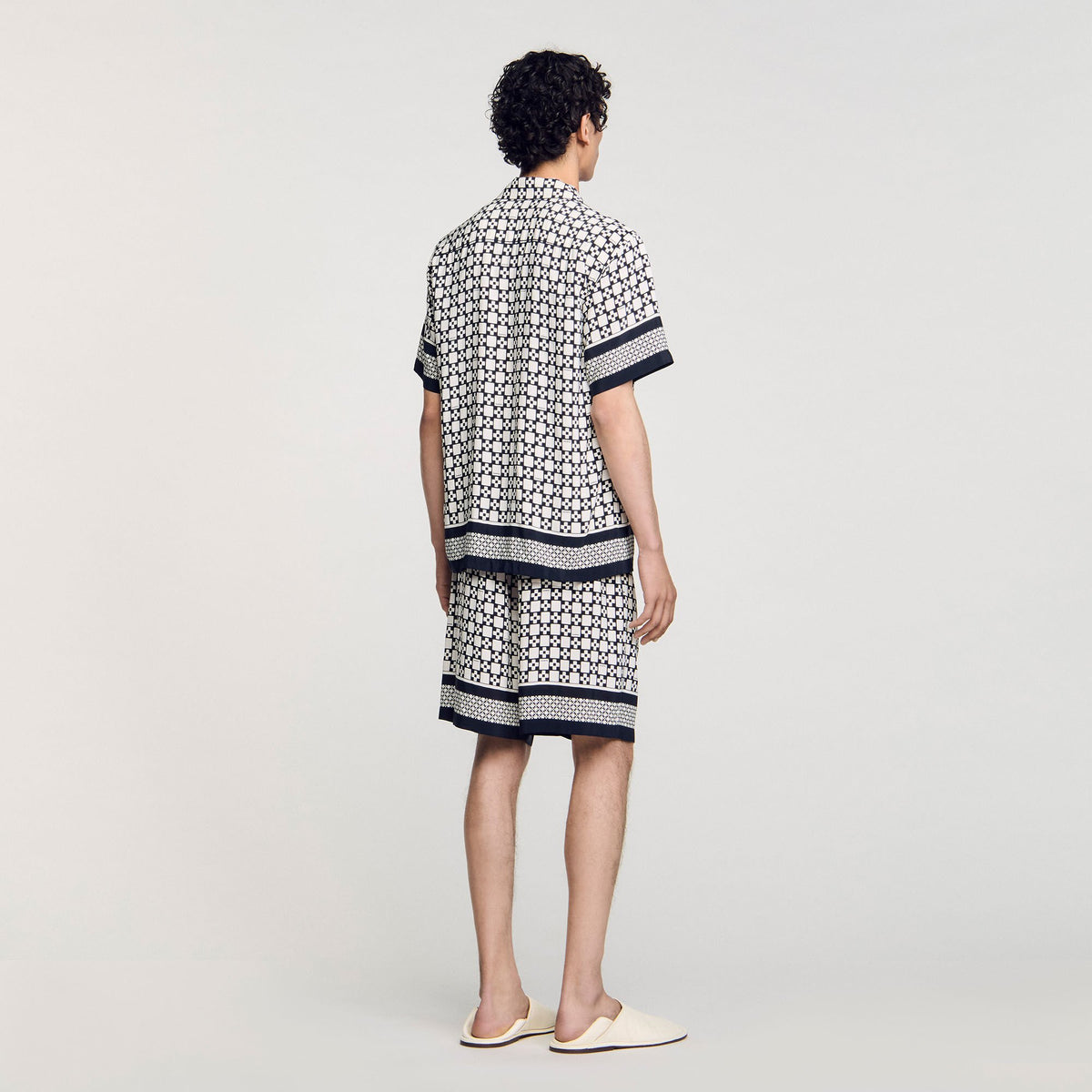 Square Cross motif flowing shirt | Sandro