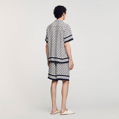 Square Cross motif flowing shirt | Sandro