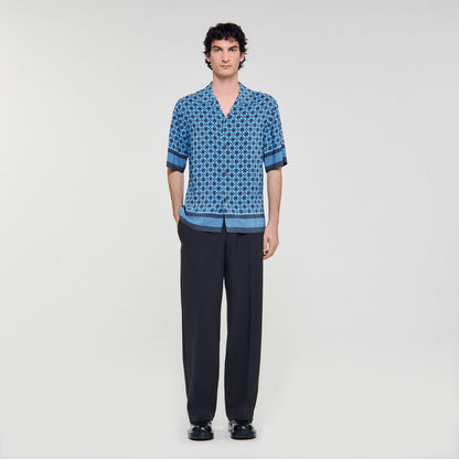 Square Cross motif flowing shirt | Sandro