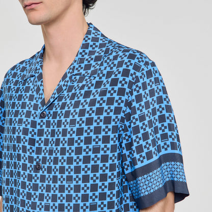 Square Cross motif flowing shirt | Sandro