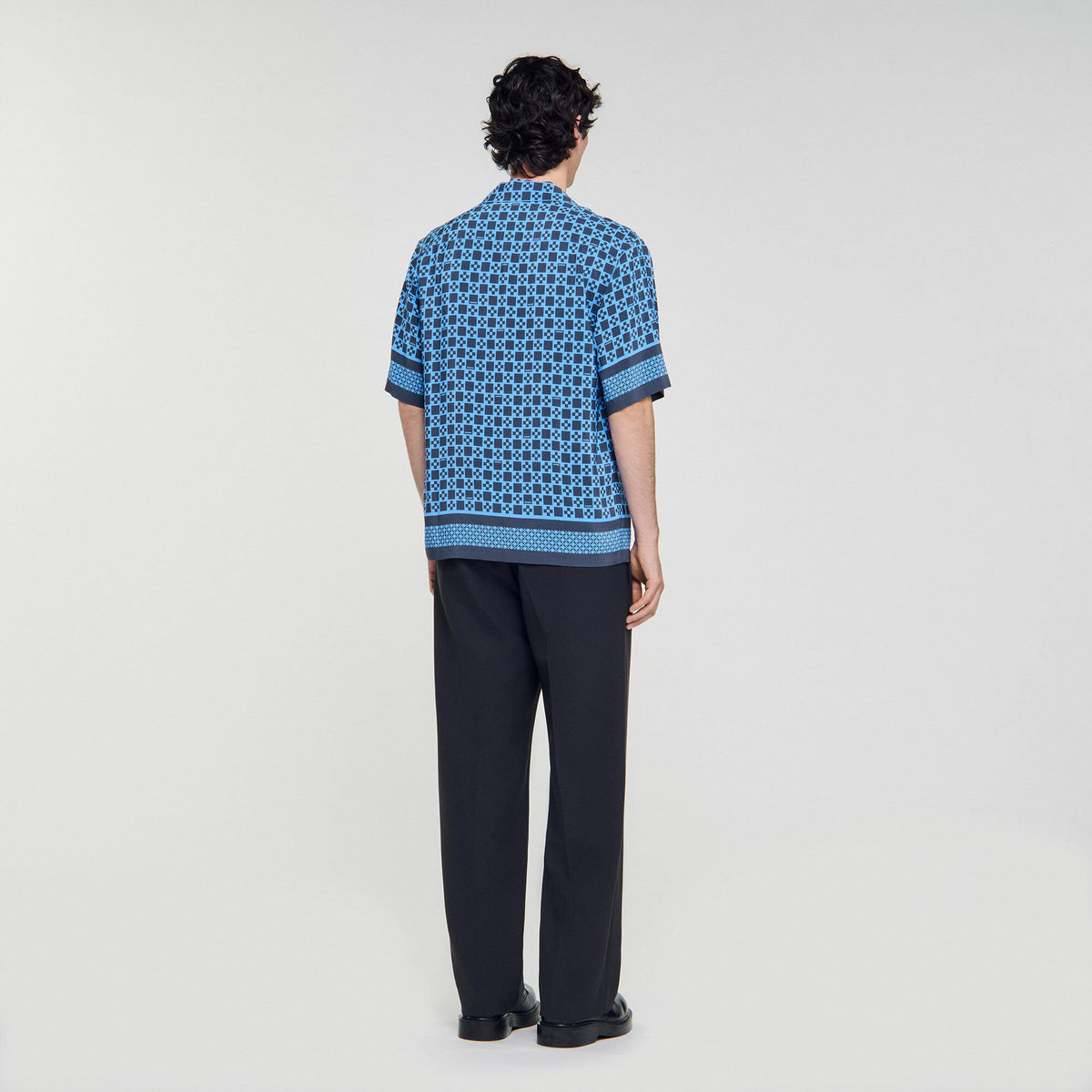 Square Cross motif flowing shirt | Sandro