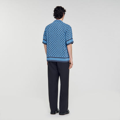 Square Cross motif flowing shirt | Sandro