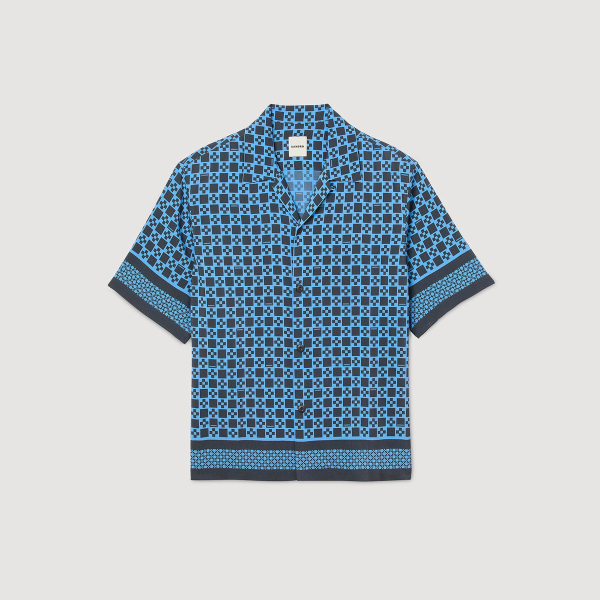 Square Cross motif flowing shirt | Sandro