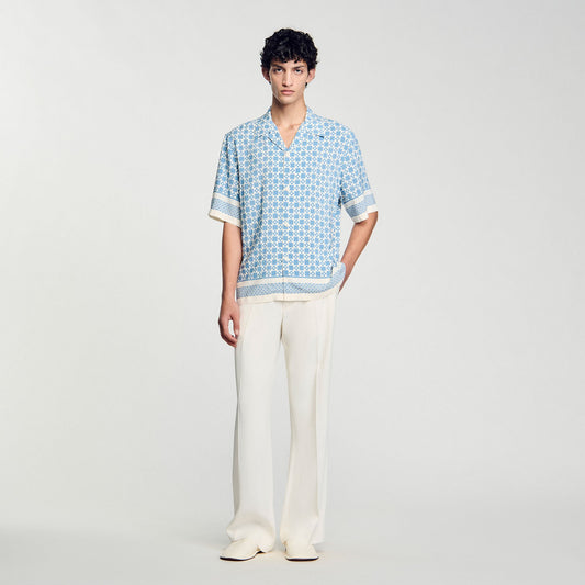 Square Cross motif flowing shirt | Sandro
