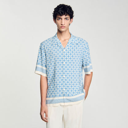 Square Cross motif flowing shirt | Sandro