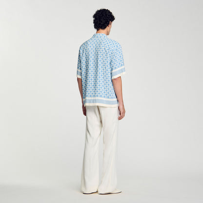 Square Cross motif flowing shirt | Sandro