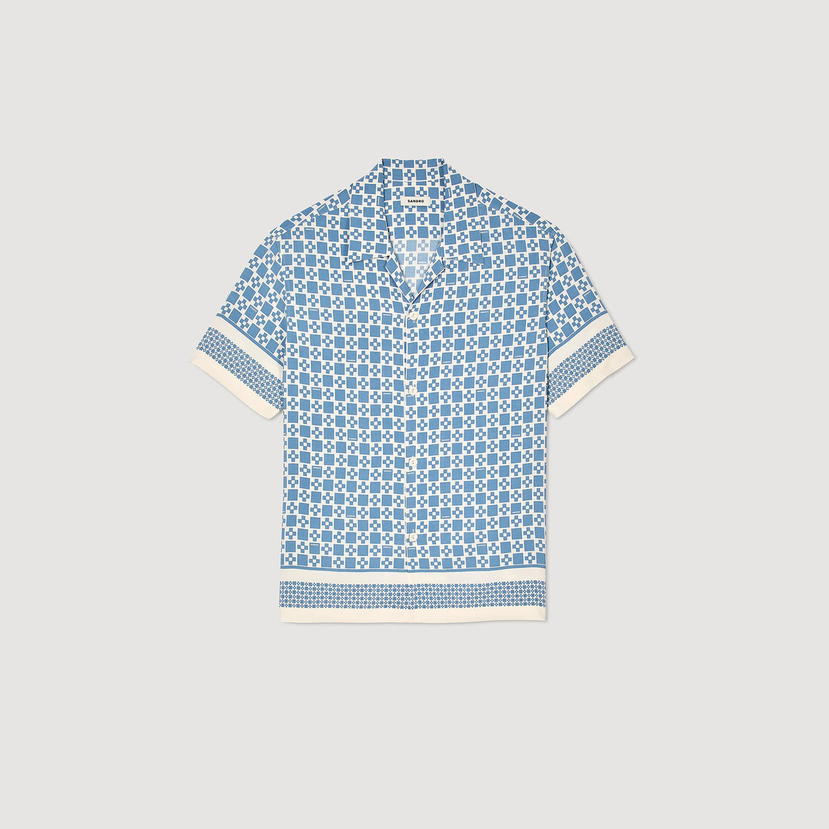 Square Cross motif flowing shirt | Sandro