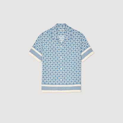 Square Cross motif flowing shirt | Sandro