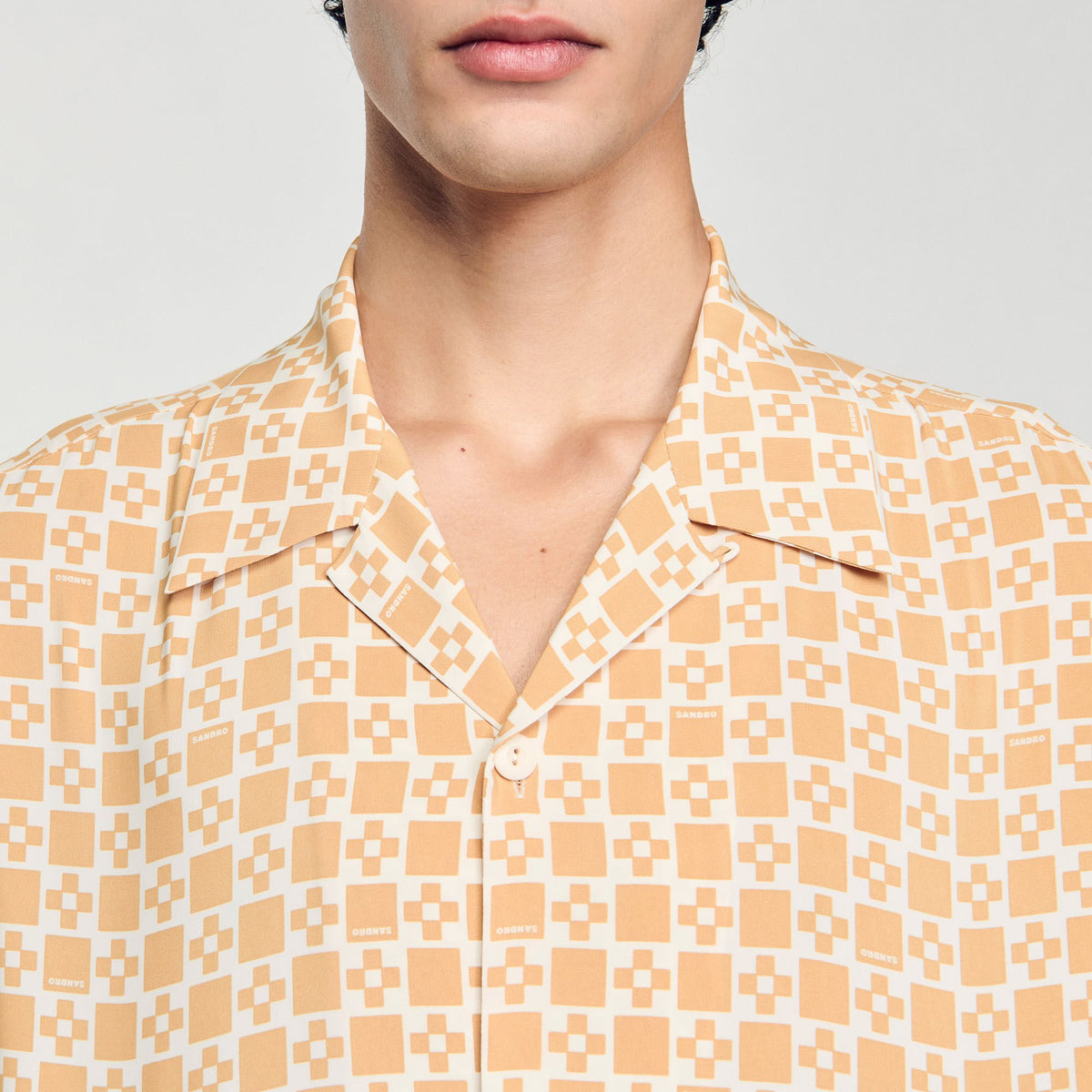 Square Cross motif flowing shirt | Sandro
