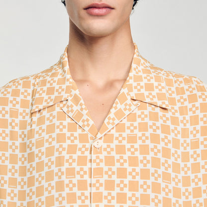 Square Cross motif flowing shirt | Sandro