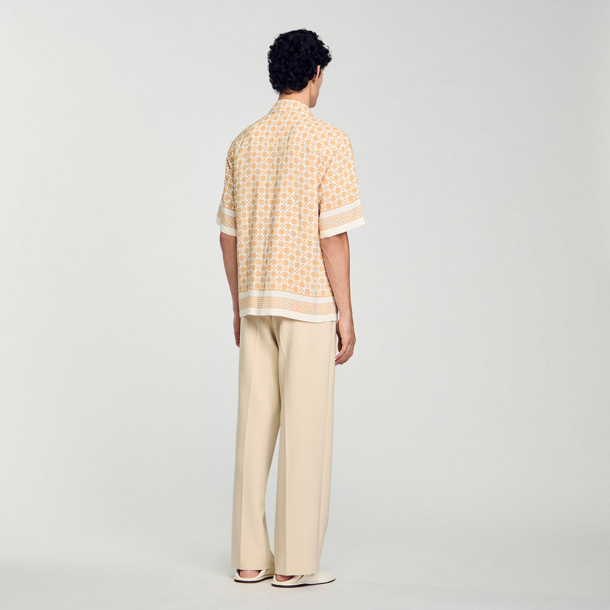 Square Cross motif flowing shirt | Sandro