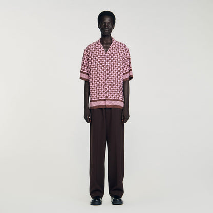 Square Cross motif flowing shirt | Sandro
