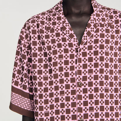 Square Cross motif flowing shirt | Sandro