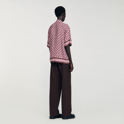 Square Cross motif flowing shirt | Sandro