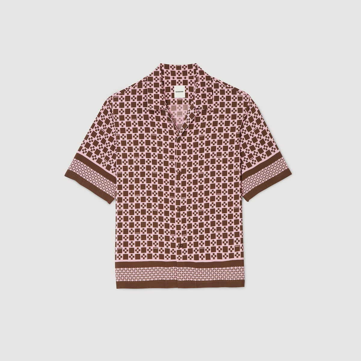 Square Cross motif flowing shirt | Sandro