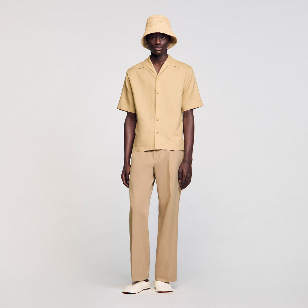 Cotton and linen shirt | Sandro