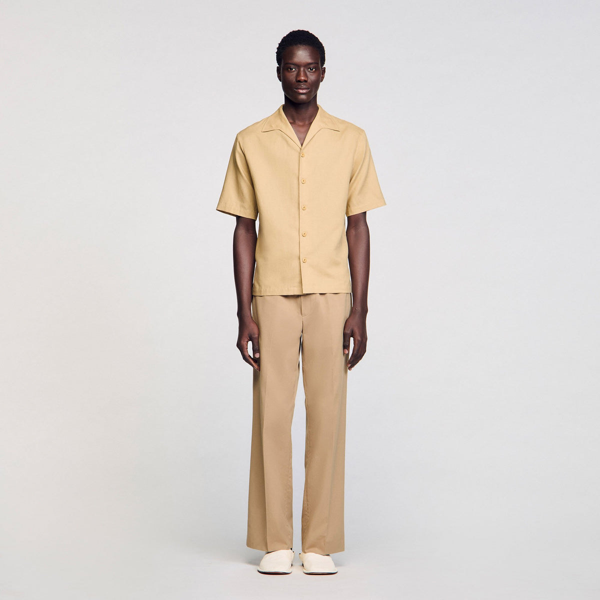 Cotton and linen shirt | Sandro