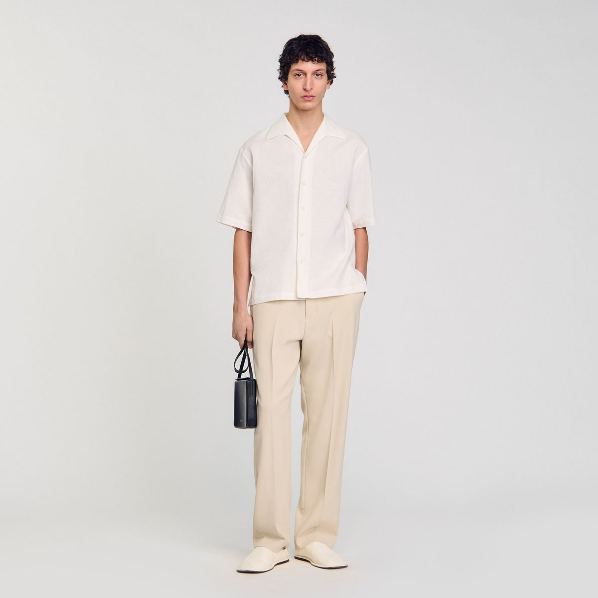 Cotton and linen shirt | Sandro