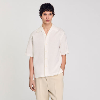 Cotton and linen shirt | Sandro