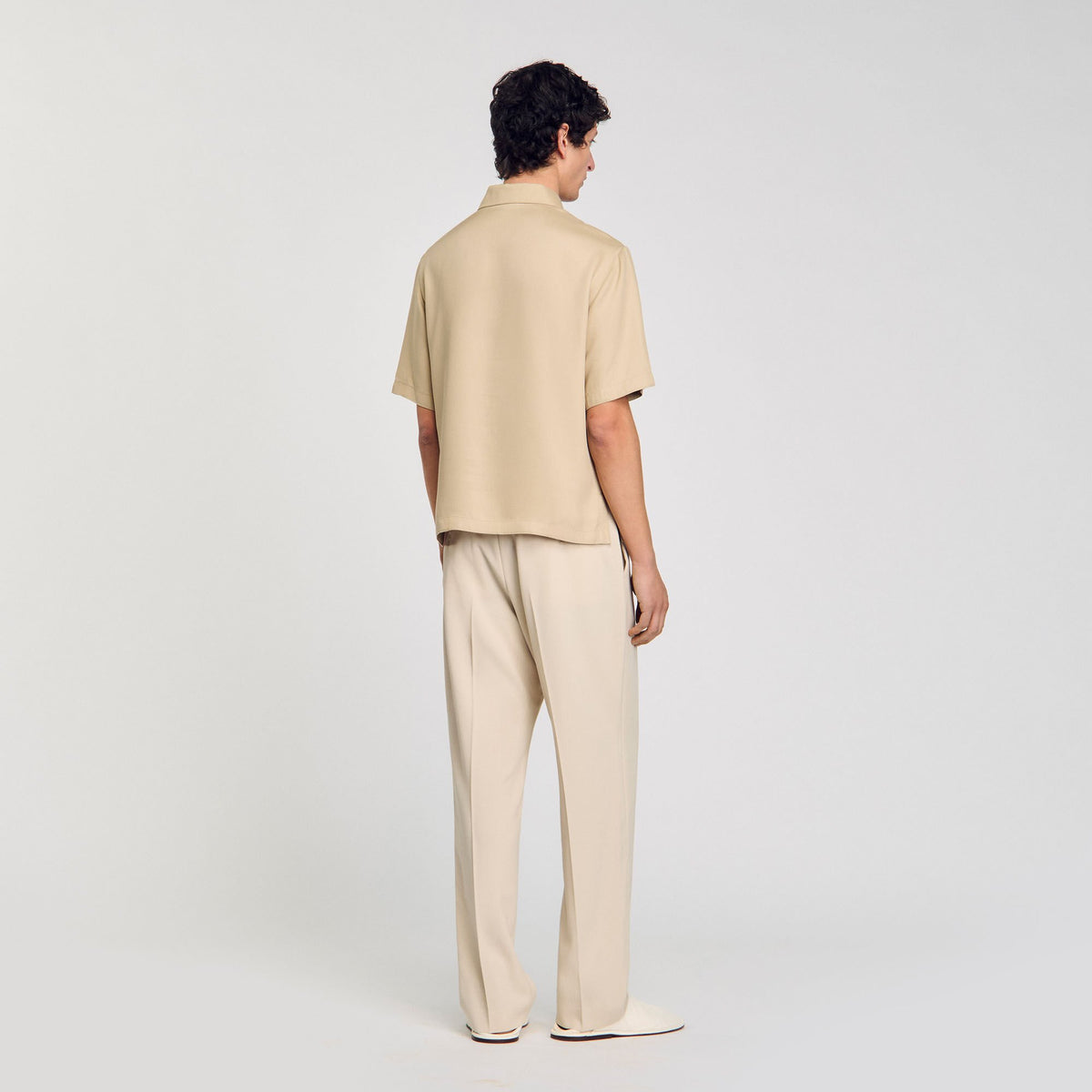 Zip-neck polo shirt | Sandro