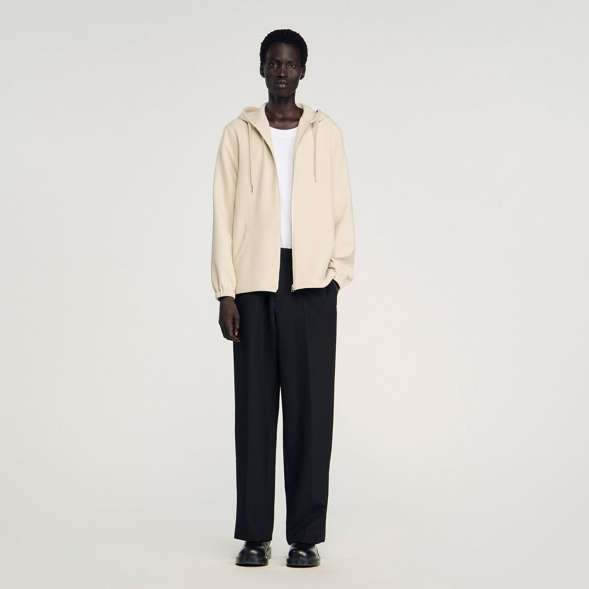Hooded shirt jacket | Sandro