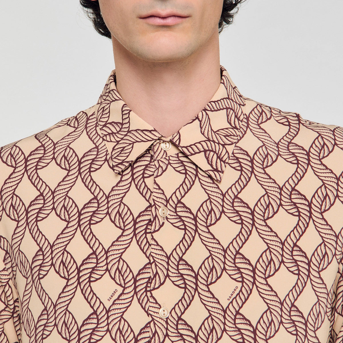 Loose-fit rope print shirt | Sandro